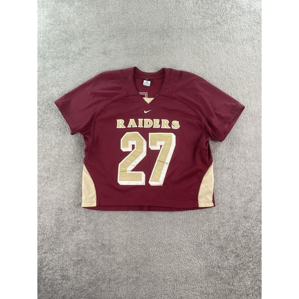 Texas Tech Red Raiders Jersey Mens Extra Large Red Mesh Cropped Football #27